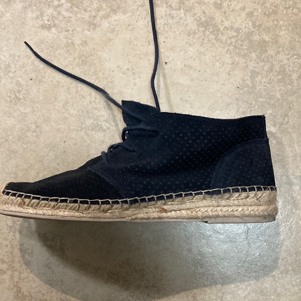 Dolce Vita suede navy ankle-hi espadrilles lace up shoes